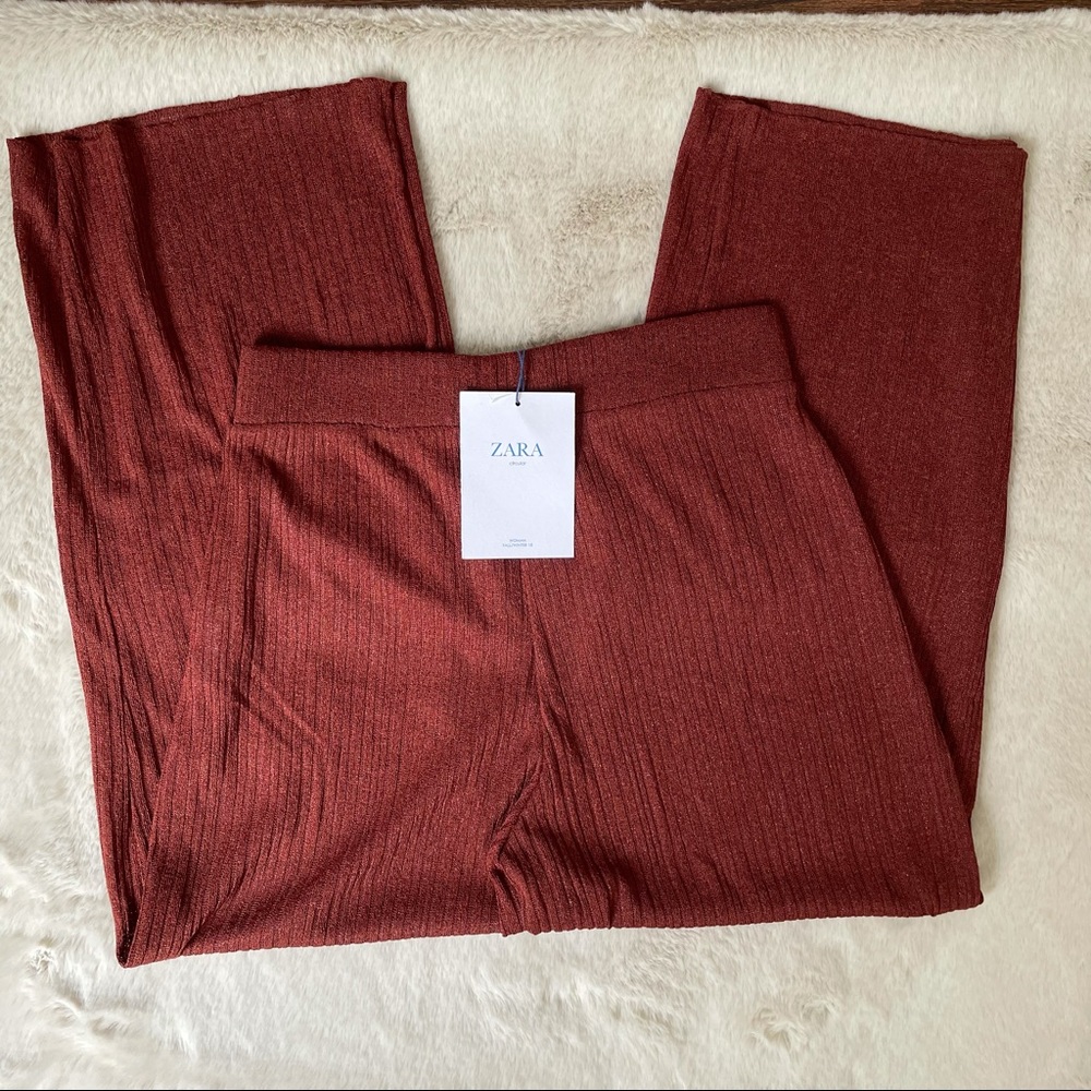 Zara Circular S Lightweight Palazzo Pant Wide Leg